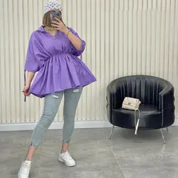 ۱۸۸ مانتو عروسکی کمرکش کد 188 - مانتو بهزاد فر