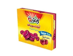 آب نبات آلبالوئی بدون قند کامور _24عدد_