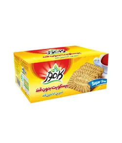 بیسکویت گندم بدون شکر با تزیین کنجد کامور _360 گرم_