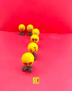 عروسک پولیشی خرس سینه قلبی دستمال گردن دار صورتی کد 120