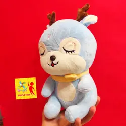 عروسک پولیشی گوزن خوابیده بسیار زیبا و رویایی مناسب سیسمونی نوزاد و چشم روشنی نوزاد