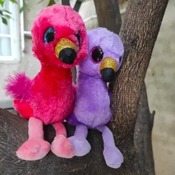 عروسک چشم تیله ای فلامینگو یک عروسک زیبا و جذاب و ضد حساسیت و نانو