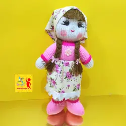 عروسک بافتنی دختر محلی آیسان خانم عروسک بافتنی خاص از تولید ایران و با کیفیت عالی