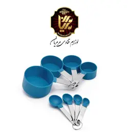 ست پیمانه قاشق اندازه گیری دسته استیل