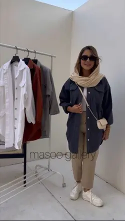 کت جین رنگی mah1167