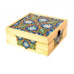 حعبه نقاشی چوبی مربعی 10 سانتی