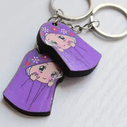 سرکلیدی دخترانه جنس ام دی اف فرشته کوچولو