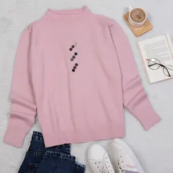 بلوز بافت جلو دکمه