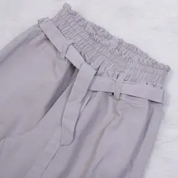 شلوار کتان نیم بگ 68980