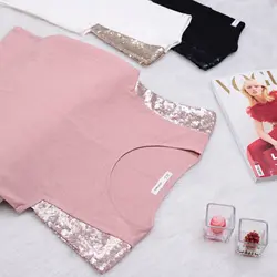 تاپ راحتی آستین پولک 9614