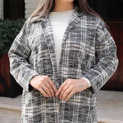 کت پاییزه چهارخونه بلند - فروشگاه ملی