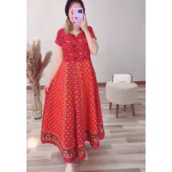 پیراهن زنانه نخی کد 2073 - فروشگاه ملی