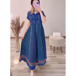 پیراهن زنانه نخی کد 2073 - فروشگاه ملی