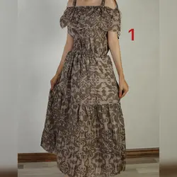 پیراهن بلند عروسکی 1456
