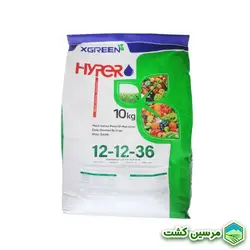 NPK 12-12-36 Hyper Xgreen کود کامل پتاسیم بالا هایپر ایکس گرین (10 کیلوگرم)