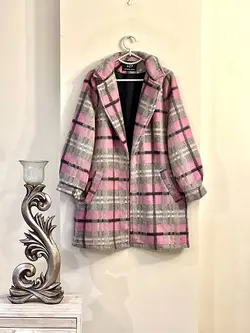 پالتو کوتاه پشمی آستردار یقه دار کد 515