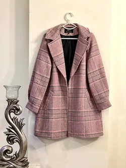 پالتو کوتاه پشمی آستردار یقه دار کد 515