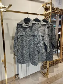 پالتو کوتاه بدون آستر کوتاه جلو جیب دار کد 522