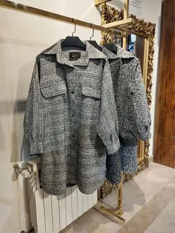 پالتو کوتاه بدون آستر کوتاه جلو جیب دار کد 522