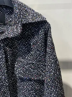 پالتو کوتاه بدون آستر کوتاه جلو جیب دار کد 522