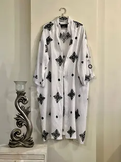 مانتو بابوس گلدوزی شده طرح خلوت کد 554
