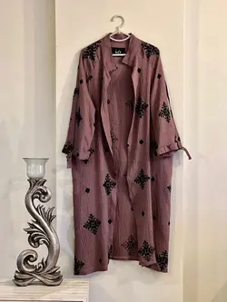 مانتو بابوس گلدوزی شده طرح خلوت کد 554