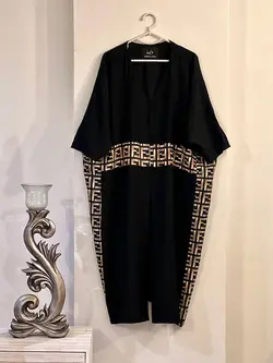 مانتو پانچ کمر طرحدار کد 547