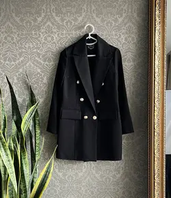 مانتو کتی کتون لمه دکمه طلایی کد 586