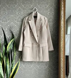 مانتو کتی کتون لمه دکمه طلایی کد 586