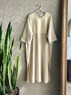 مانتو جلو بسته لنین نچرال کد:600