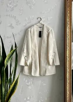 مانتو کتی ژاکارد اسب دار جلو باز کد 618