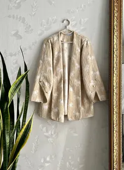 مانتو کتی ژاکارد اسب دار جلو باز کد 618