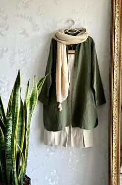 مانتو شومیزی لینن دوبل کد745