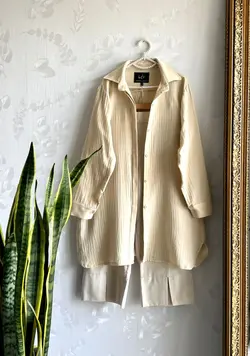 مانتو شومیزی لینن دوبل کد745