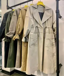 بارونی بلند کتون زارا آستردار کد 801