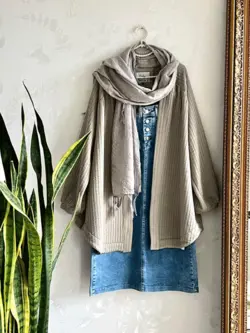 مانتو پاییزه فیتیله ای کد 859