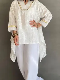 شومیز کتیبه قیطون دوزی شده کد 300