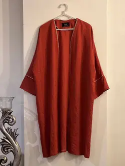 مانتو مغزی دوزی طلایی کد 255