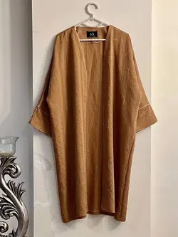 مانتو مغزی دوزی طلایی کد 255