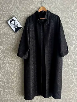 مانتو ژاکارد آستین رگلان کد 214