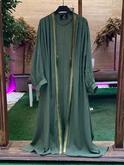 مانتو با نوارطلایی کد 203