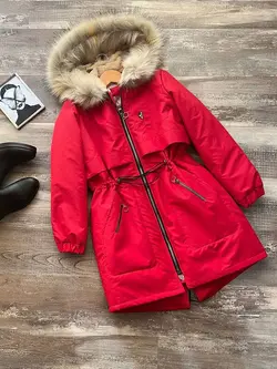 کاپشن کلاهدار خزدار کد 127