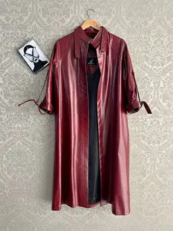 مانتو چرم آستین رگلان کد 98