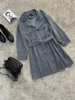 مانتو مخمل کبریتی کد 79