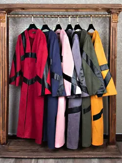 مانتو سوییت چرم بلند کد 63