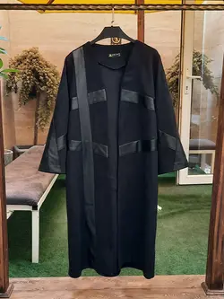 مانتو سوییت چرم بلند کد 63