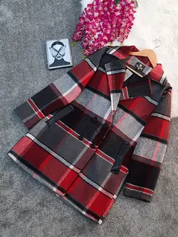 پالتو فوتر پشمی 4دکمه کد32