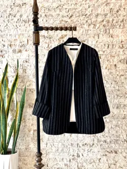 مانتو کتی ژاکارد لایه کشی شده کد 915