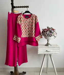 کت شلوار پارچه لینن کوک کد 988