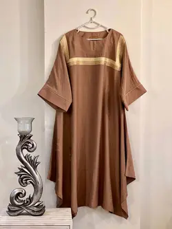 مانتو جلو بسته خرجکار کد 337